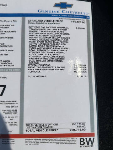 1998 Chevrolet Corvette