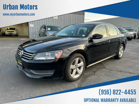 2012 Volkswagen Passat for sale at Urban Motors in Sacramento CA