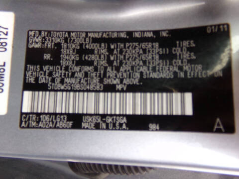 2011 Toyota Sequoia SR5