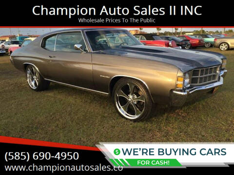 1971 Chevrolet Chevelle for sale at Champion Auto Sales II INC in Rochester NY