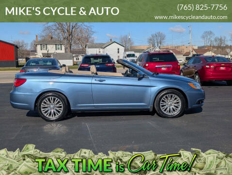 2011 Chrysler 200 for sale at MIKE'S CYCLE & AUTO in Connersville IN