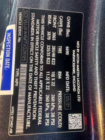 2021 Aston Martin DBX