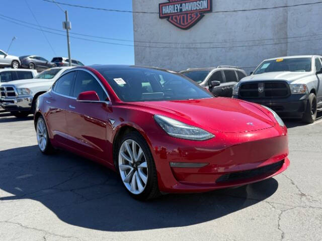 Red 2019 Tesla Model 3 Long Range Long Range 4dr Fastback 1
