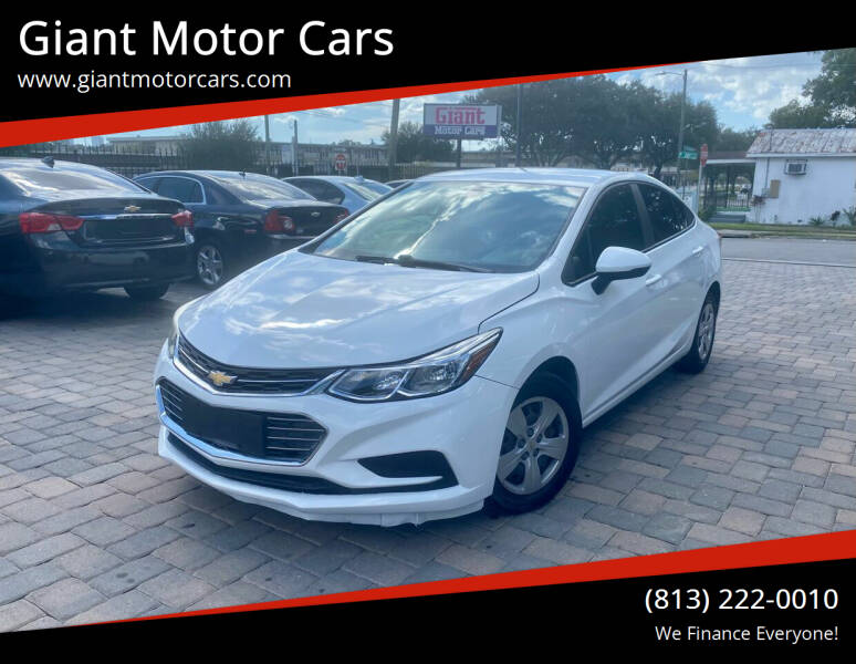 2017 Chevrolet Cruze for sale at Giant Motor Cars in Tampa FL