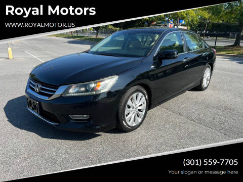 2013 Honda Accord for sale at Royal Motors in Hyattsville MD