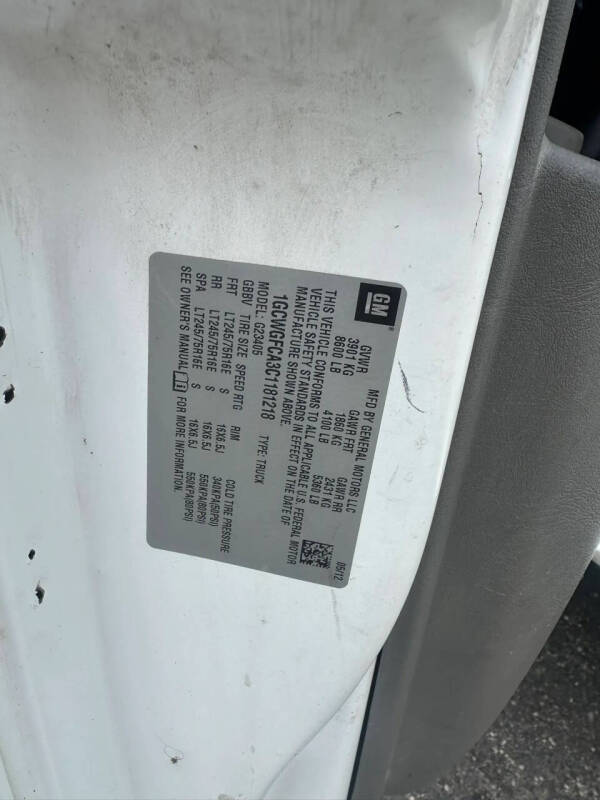 2012 Chevrolet Express 2500
