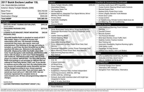 2017 Buick Enclave Leather