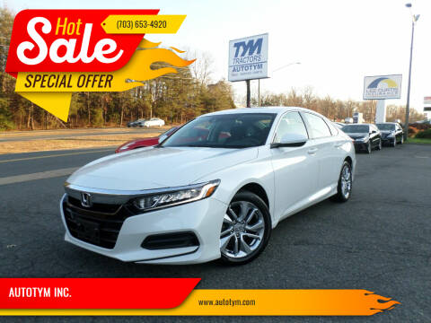 2018 Honda Accord for sale at AUTOTYM INC. in Fredericksburg VA