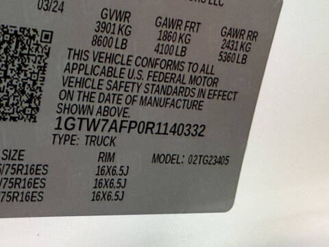 2024 GMC Savana 2500