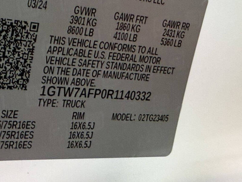 2024 GMC Savana 2500