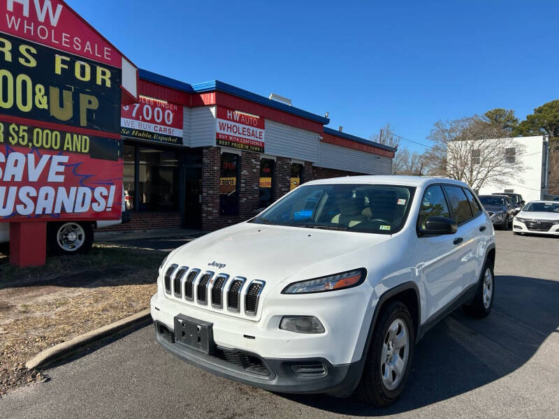 2016 Jeep Cherokee for sale at HW Auto Wholesale in Norfolk VA