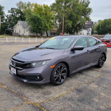 2020 Honda Civic for sale at Bibian Brothers Auto Sales & Service in Joliet IL