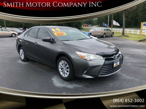 2017 Toyota Camry for sale at Smith Motor Company, Inc. in Mc Cormick SC