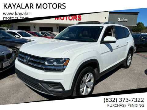 2018 Volkswagen Atlas for sale at KAYALAR MOTORS in Houston TX