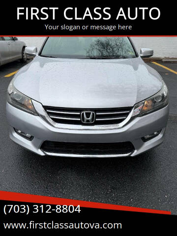 2013 Honda Accord for sale at FIRST CLASS AUTO in Arlington VA