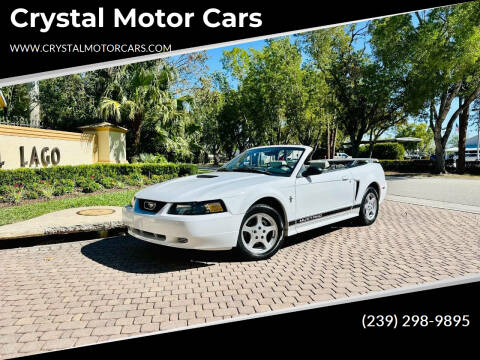 2002 Ford Mustang for sale at Crystal Motor Cars in Fort Myers FL