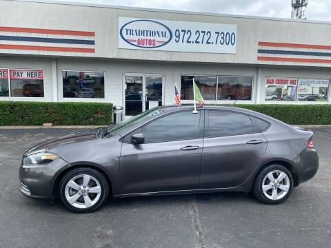2015 Dodge Dart for sale at Traditional Autos in Dallas TX
