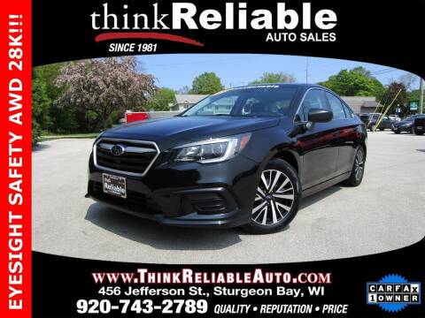 2019 Subaru Legacy for sale at RELIABLE AUTOMOBILE SALES, INC in Sturgeon Bay WI