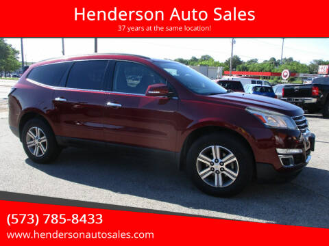 2015 Chevrolet Traverse for sale at Henderson Auto Sales in Poplar Bluff MO