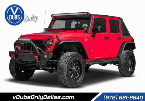 2016 Jeep Wrangler Unlimited for sale at VDUBS ONLY in Plano TX