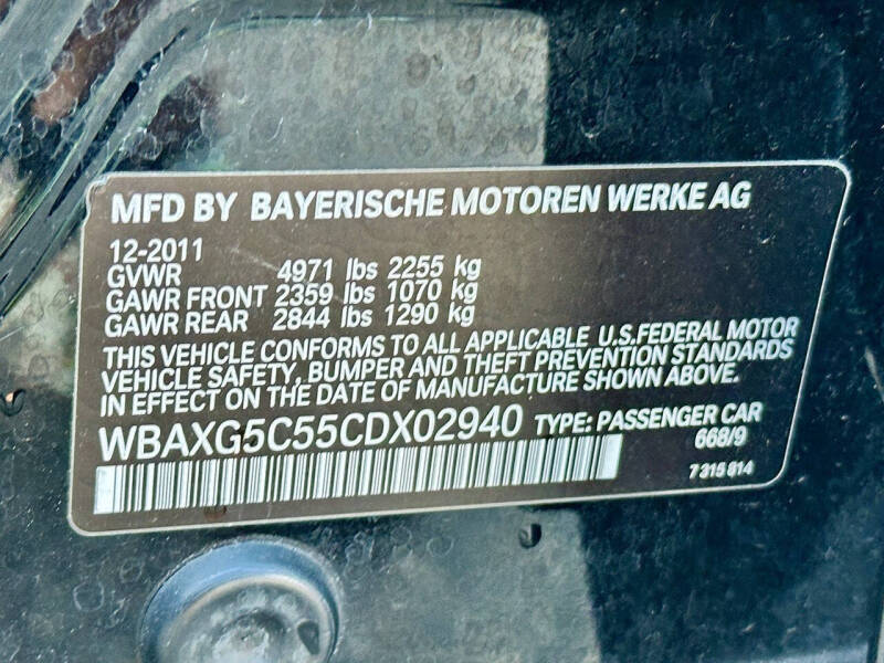 2012 BMW 5 Series 528i