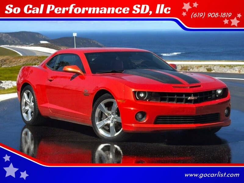 2010 Chevrolet Camaro for sale at So Cal Performance SD, llc in San Diego CA