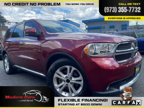 2013 Dodge Durango for sale at Modern Cars in Irvington NJ
