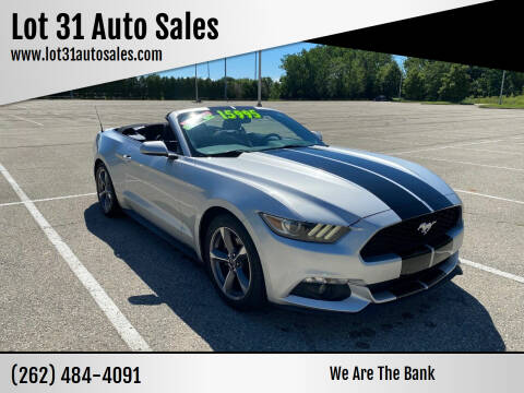 2016 Ford Mustang for sale at Lot 31 Auto Sales in Kenosha WI