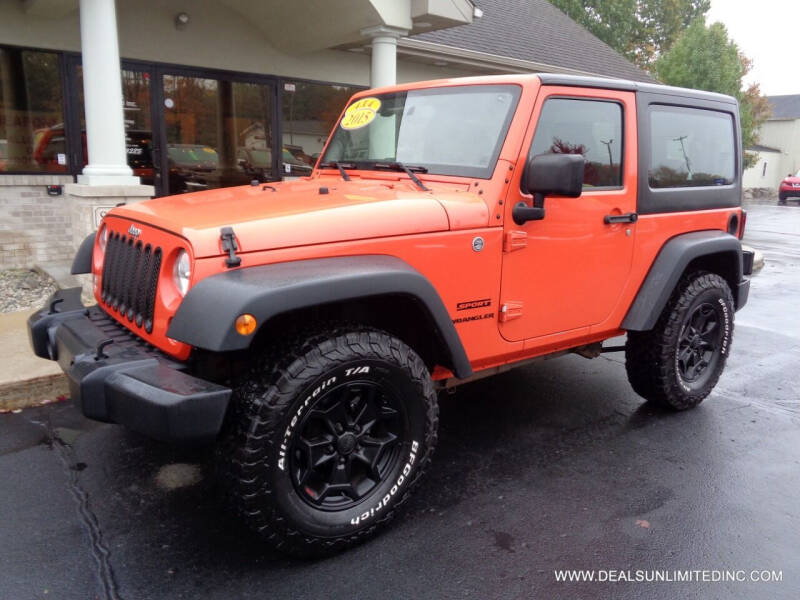 2015 Jeep Wrangler for sale at DEALS UNLIMITED INC in Portage MI