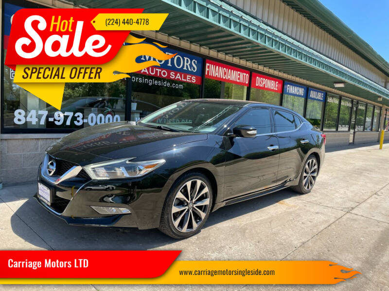 2016 Nissan Maxima for sale at Carriage Motors LTD in Ingleside IL