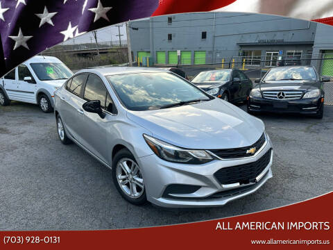 2016 Chevrolet Cruze for sale at All American Imports in Alexandria VA