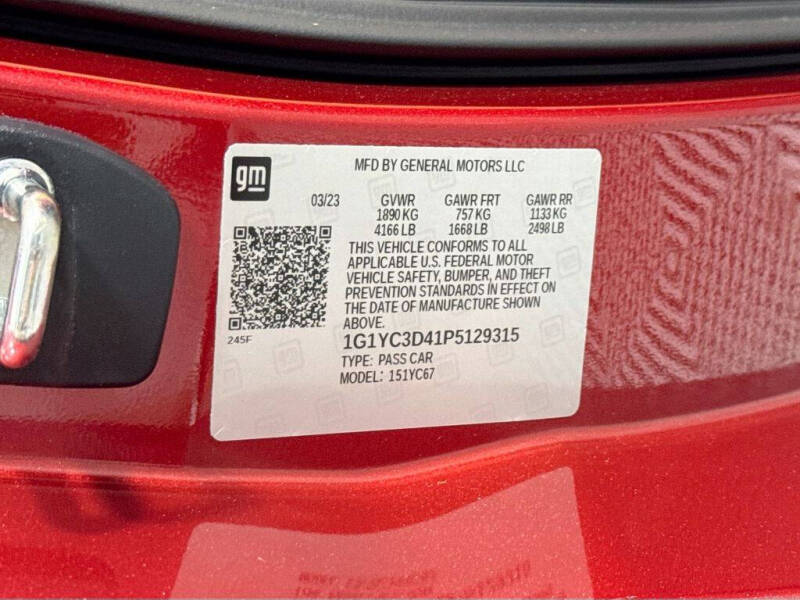2023 Chevrolet Corvette Stingray