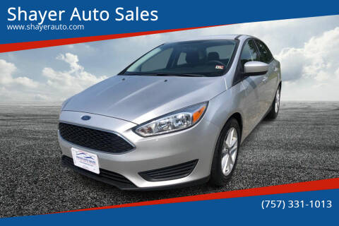 2018 Ford Focus for sale at Shayer Auto Sales in Cape Charles VA