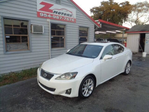2012 Lexus IS 250 for sale at Z Motors in North Lauderdale FL