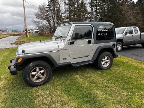2000 Jeep Wrangler for sale at AG Auto Sales in Ontario NY