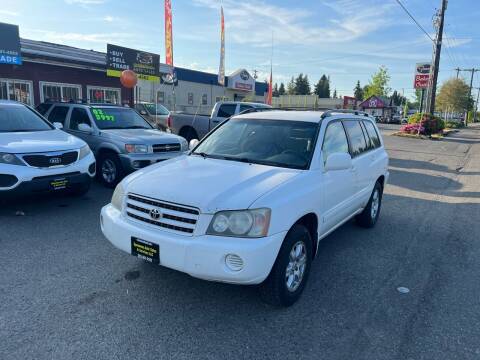 2002 Toyota Highlander for sale at Spanaway Auto Sales and Services LLC in Tacoma WA