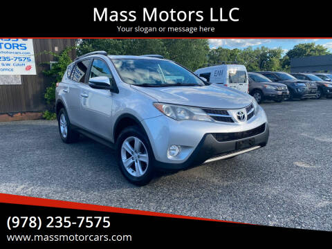 2013 Toyota RAV4 for sale at Mass Motors LLC in Worcester MA