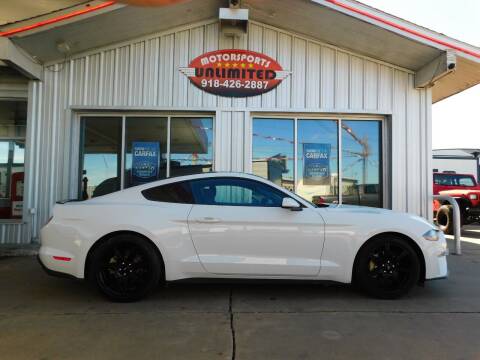 2019 Ford Mustang for sale at Motorsports Unlimited in McAlester OK