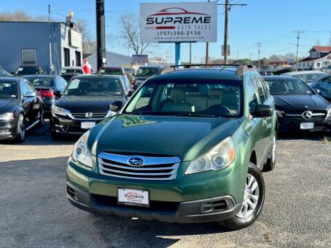 2012 Subaru Outback for sale at Supreme Auto Sales in Chesapeake VA