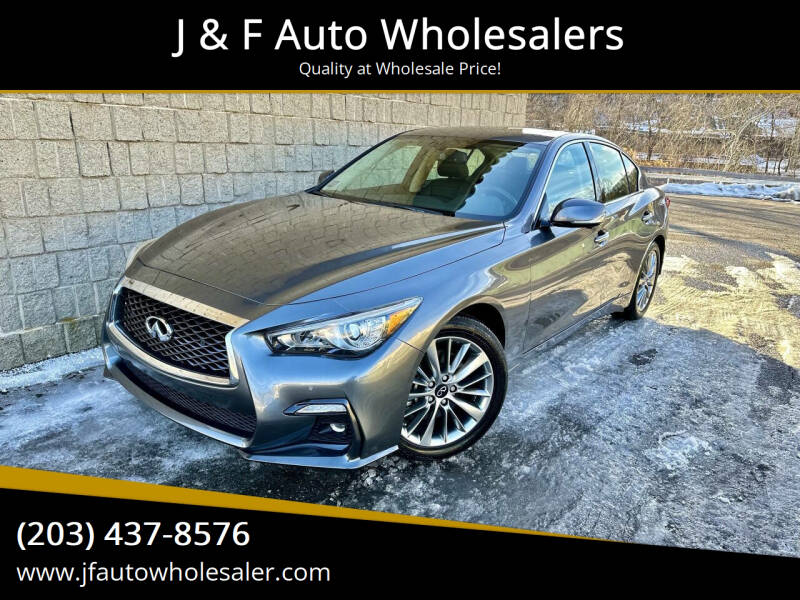 2022 Infiniti Q50 for sale at J & F Auto Wholesalers in Waterbury CT