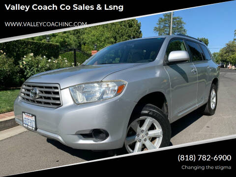 2008 Toyota Highlander for sale at Valley Coach Co Sales & Lsng in Van Nuys CA