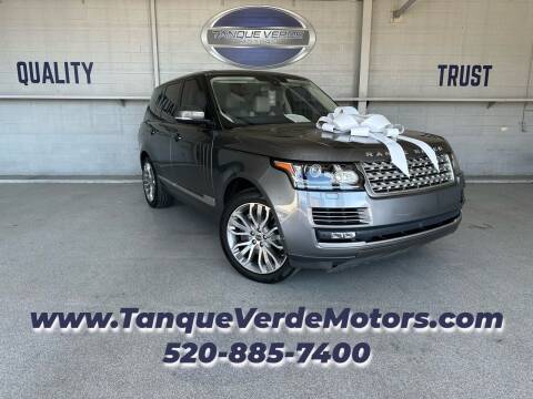 2016 Land Rover Range Rover for sale at TANQUE VERDE MOTORS in Tucson AZ