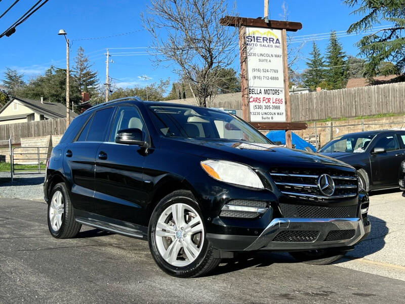 2012 Mercedes-Benz M-Class for sale at Sierra Auto Sales Inc in Auburn CA