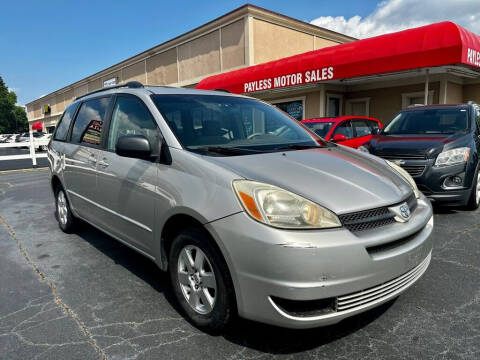 2005 Toyota Sienna for sale at Payless Motor Sales LLC in Burlington NC