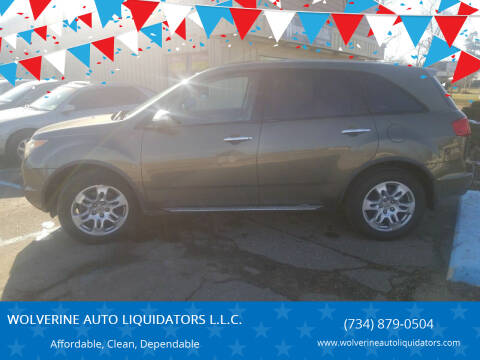 2007 Acura MDX for sale at WOLVERINE AUTO LIQUIDATORS L.L.C. in Ypsilanti MI