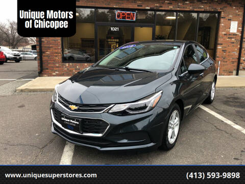 2018 Chevrolet Cruze for sale at Unique Motors of Chicopee in Chicopee MA