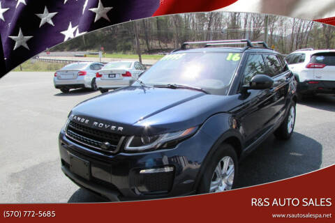 2016 Land Rover Range Rover Evoque for sale at R&S Auto Sales in Linden PA