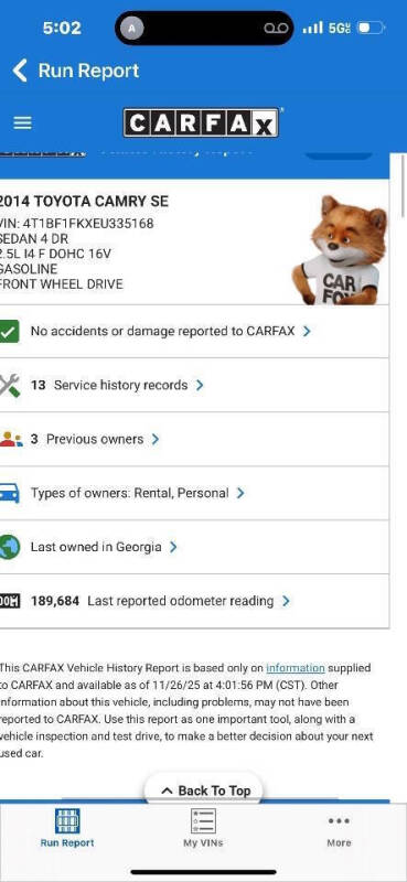 2014 Toyota Camry SE