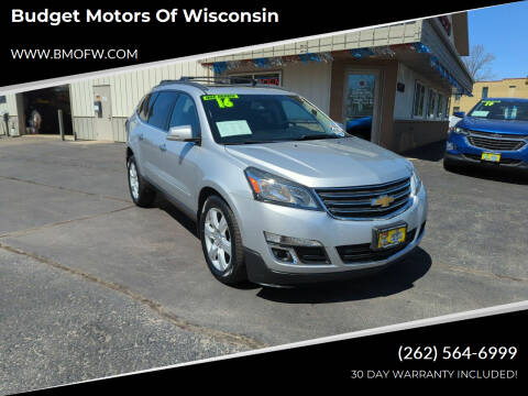 2016 Chevrolet Traverse for sale at Budget Motors of Wisconsin in Racine WI