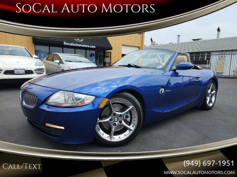 2007 BMW Z4 for sale at SoCal Auto Motors in Costa Mesa CA